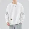 Envio Rápido Moletom Masculino Primavera/Outono 2026 Novo Gola Redonda Caimento Solto Sem Capuz para Adolescentes