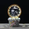 Doraemon Hombre Gordo Azul Luz de Noche Bola de Cristal Brillante Adorno Galaxia Sol Meteoro Lámpara de Mesa Creativa Regalo de Cumpleaños