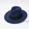 Sombrero de copa para hombre, estilo coreano, moderno, británico, sencillo, combinable, negro, jazz, de ala grande, para caballero.