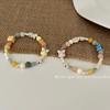 Nuevo brazalete de conejo de cerámica lindo color macarrón crema infantil lindo reduce la edad hecho a mano brazalete elástico