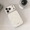 Adecuado para funda de teléfono Apple 17 Pro Max iPhone 16 Pro, de alta gama para mujer, anticaída, diseño floral pequeño simple