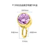 Joias para Piercing em Liga de Titânio F136 com Zircônia e Diamantes Coloridos, Acessórios Personalizados da Moda Super Brilhantes para Hélice da Orelha com Argola, Atacado