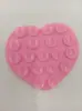 Nueva Ventosa de Silicona de Doble Cara en Forma de Corazón Pegatina de Ventosa de Silicona en Forma de Corazón de 19 Piezas Soporte Multifuncional para Teléfono Móvil Soporte