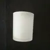 Diámetro 70 Diámetro Inferior 65 Altura 84 mm Vaso de Vidrio Esmerilado Venta al por Mayor de Puntos Portavelas Redondo de Vidrio Grabado