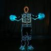 Ropa fluorescente Luz fría EL Palo de baile fluorescente Ropa luminosa para escenario Accesorios de Stickman Ropa de actuación de baile electro-óptica