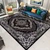 Alfombra de Sala de Estar Retro Americana al por Mayor Estilo Bohemio Lujo Ligero Alfombra de Mesita de Noche de Dormitorio para el Hogar Área Grande