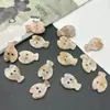 Botones coloridos pequeños de peces, mariposas, monedas, nubes, estrellas, triángulos, de dos agujeros irregulares y color degradado para ropa de niños y mujeres DIY
