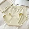 Calcinhas Femininas Seamless de Cintura Média Estilo Japonês para o Verão, Levanta Bumbum, Controle de Barriga, Respiráveis, Anti-Exposição, Forro de Seda Amora, Confortáveis Calcinhas Triângulo para Mulheres