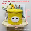 Cesta de Almacenamiento para Pastel de Muñeca Divertida Juguetes para Niños Cesta Tejida de Cuerda de Algodón de Dibujos Animados Caja Organizadora de Bocadillos para Escritorio de Sala de Estar