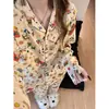 Pijama Estampado Desenho Snoopy para Mulheres Primavera e Outono Novo Estilo Manga Longa Estilo Cardigan Solto Estilo Fofo Conjunto para Casa