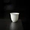 Xícara de Chá de Porcelana Branca das Dinastias Tang e Song, Xícara de Degustação de Porcelana Branca de Dehua, Conjunto de Chá Kung Fu, Xícara de Cerâmica para Beber Chá Doméstica Individual, Tang e Song