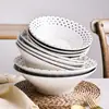Bol de ramen estilo japonés, bol cónico creativo, bol grande de cerámica para tiendas de fideos, uso doméstico, bol para postres y ensaladas