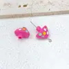 Cuentas de Hongo de Acrílico Estéreo de Doble Cara con Goteo de Aceite para Accesorios de Cabello DIY Cadena para Teléfono Celular Bolso Llavero Colgante Material de Cuentas Sueltas