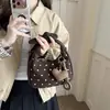 Bolso de Mano de Diseño de Nicho Transfronterizo de Lunares para Mujer 2026 Nuevo Elegante Bolso de Albóndiga Diario Bolso Cruzado de Hombro Único Retro