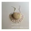Sombrero de Paja de Encaje de Verano Coreano para Niñas, Sombrero de Paja Versátil para Viajes y Protección Solar