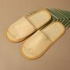 Zapatillas desechables para hotel de estrellas lino hotel casa de huéspedes salón de belleza invitados con suela gruesa antideslizante zapatillas al por mayor