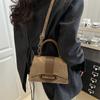 Bolsa de Mão Vintage Nicho Moderna Bolsa de Ombro Casual para Trabalho Bolsa Transversal 2025 Nova Moda Simples Bolsa Quadrada Pequena