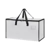 Saco para Mudança Feito de Material Tecido de PE, Bolsa de Viagem de Grande Capacidade, Dobrável, Portátil, Adequado para Uso no Carro e em Casa, para Guardar Roupas e Colchas