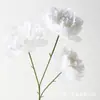 Arranjo de Flores de Peônia Artificiais com 3 Cabeças para Casamento, Hotel, Auditório, Decoração de Sala de Estar, Flor Artificial Falsa para Foto