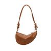 Bolsa pequena vintage simples para outono e inverno feminina 2025, nova bolsa transversal de ombro e axila, bolsa de bolinho de massa da moda para axilas