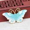 Acessórios de Joalheria DIY Esmalte Imitação Jade Azul Queimado Fênix Borboleta 50*28mm Cor Esmalte Material para Colar B3112