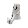 Estatua de Perro Caminando Fantasma Decoración de Halloween Pequeño Fantasma Perro Caminando Adorno Creativo Decoración del Hogar Adorno