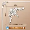 Tira de Borda para Parede de Fundo de TV com Flor de Canto Francês em Linha de PU Imitação de Gesso Tira Decorativa Teto Estilo Europeu Americano