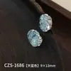 Arte de uñas tipo huevo de paloma con flor de hielo con pedrería apilada de forma ovalada larga irregular súper brillante, accesorios para uñas con recubrimiento de huevo de paloma flor de hielo