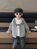 7795 Sudadera con capucha para niño 2026 Nueva temporada Primavera y Otoño Ropa casual para niños Sudadera con capucha Cardigan Ropa de primavera Bebé Estilo coreano Top