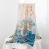 Nuevo Pañuelo de Seda 2026, Chal Largo de Seda de Morera de Alta Gama, Pañuelo Estampado con Protección Solar para Verano