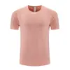 Camiseta Deportiva Transpirable Elástica de Seda de Hielo con Cuello Redondo de Manga Corta para Hombre, Top Delgado de Secado Rápido