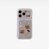Capa de Celular com Laço e Bolinhas Ursinho para iPhone 18 Pro Max, Apple 17, Fofa 16, Estilo Coreano 15