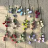 Arreglo artificial de flores de margarita de 5 cabezas, accesorios florales de boda, decoración de salón de bodas, flores de seda de diente de león, margaritas de bola pequeña