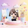 Mundo Pequeno Suave e Fofo Caixa Surpresa de Resina Adorável Ornamento de Boneca Feminina Brinquedo da Moda Presente Decoração de Mesa Celebridade da Internet Atacado