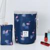 Nova Bolsa de Cosméticos de Viagem Bolsa de Cosméticos com Cordão Bolsa de Cosméticos com Cordão Tecido Oxford Estampada Bolsa para Batom Logotipo