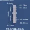 Conector de Plástico Reductor Grueso en T Recto a Través de Manguera Tubería de Agua Tubería de Aire Adaptador Conector Junta de Púa