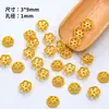 Accesorios para Joyería DIY Aleación Chapado en Oro Tapa de Flor Soporte de Flor Separador de Cuentas Material para Pulsera Collar Hecho a Mano