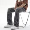 Pantalones vaqueros holgados de marca de moda para hombre, estilo americano, estilo de calle, pantalones rectos de pierna ancha y micro de gran tamaño de verano para hombre