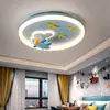 Lámpara para Habitación Infantil Avión de Dibujos Animados Simple Lámpara para Dormitorio de Niña Creativa Escandinava Lámpara de Techo Led para Habitación de Bebé Niño
