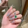 Atacado do Fabricante Pingente de Cabacinha de Jade Verde Inserido com Material Perigoso em Prata S925, Fresco e Exquisito com um Toque de Luxo