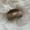 Grampo de Cabelo Grande de Abóbora com Textura de Madeira para Mulheres Novo Estilo 2025 Simples e Elegante Grampo de Tubarão Outono Inicial Grampo Versátil Grampo de Cabelo de Madeira
