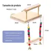 Suprimentos para Pássaros Papagaios Nova Cor Poleiro Balanço para Pássaros Ponte Suspensa Cabide Escada de Escalada Acessórios para Gaiola