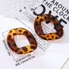 Vida Jewelry Serie Estampado Leopardo Acrílico Hebilla de Cadena Anillo Abierto DIY Ropa Bolsas Cadena de Teléfono Móvil Accesorios de Joyería