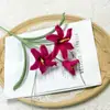 Amaryllis Fabricante de Fuente Hilo Crochet Hecho a Mano Ramo de Flores de Ganchillo Producto Terminado Flores de Ganchillo Flores Artificiales Decoración del Hogar Al por Mayor