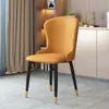 Cadeira moderna de encosto luxo leve, cadeira de lazer para restaurante, cadeira de jantar nórdica para cafeteria e hotel, banqueta simples de uso doméstico com encosto espesso