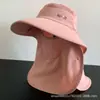 Nuevo Sombrero de Sol de Verano para Mujer, Sombrero de Ala Ancha Grande, Protección para el Cuello y Mascarilla Facial Integrados, Sombrero de Sol Transpirable para Ciclismo al Aire Libre