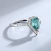 Anillo de plata esterlina S925 cruz espejo comercio exterior europeo y americano boda compromiso circonita anillo plata esterlina anillo ins moda joyería de plata