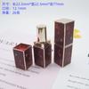 Tubo de lápiz labial diy tubo vacío tallado 3D hecho a mano 12.1mm Nuevo molde de lápiz labial diy hebilla magnética carcasa cuadrada