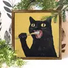 Porta-Retrato de Madeira 5mm Camada Dupla Fantasma de Natal Chapéu de Natal Dia das Mães Decoração de Quarto de Menina Pode Ser Pendurado na Parede