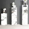 Soporte de Flores de Piedra Sinterizada Decoración de Piso Base de Mármol Columna Taburete de Piedra Soporte de Exhibición Taburete Sala de Estar Balcón Adornos Personalizados